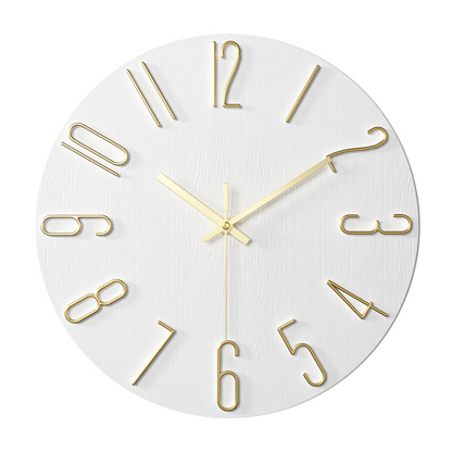 Noble Minimalist Gold Wall Clock