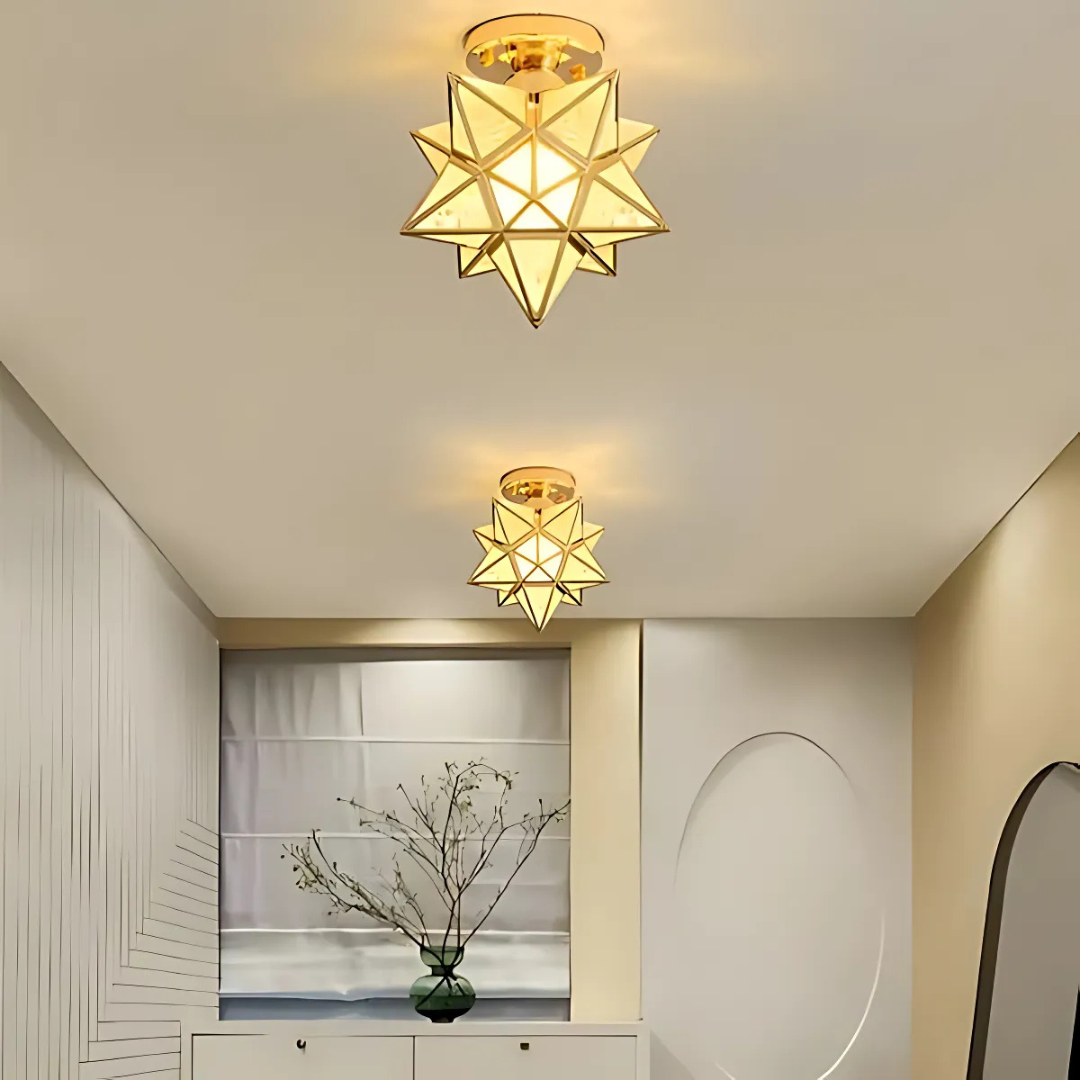 Xelio Geometric Star Ceiling Lamp