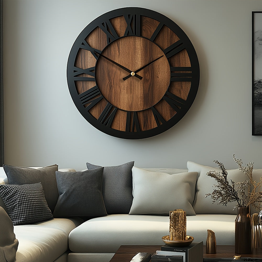 Vintage Roman Numeral Wall Clock
