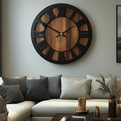 Vintage Roman Numeral Wall Clock