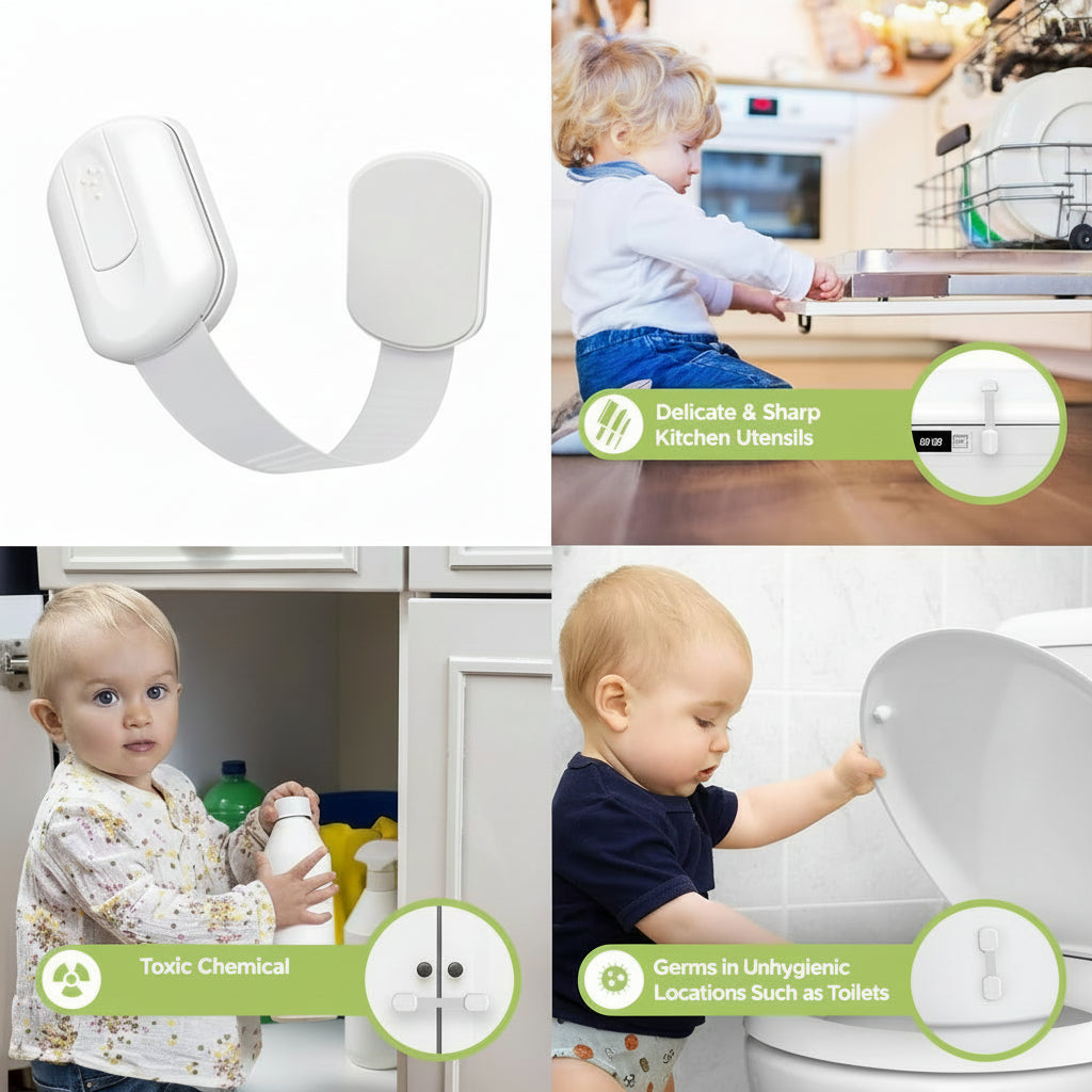 Child Safety Adhesive Cabinet Locks