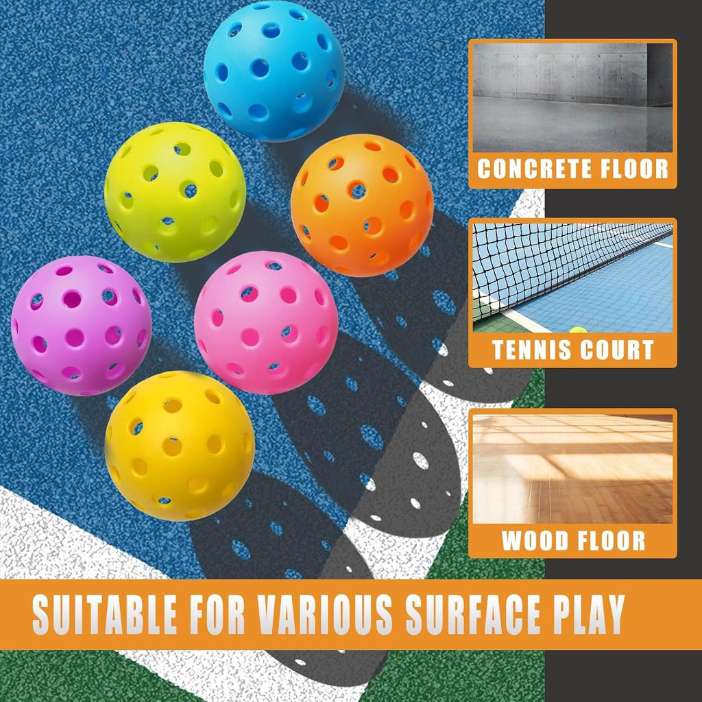 Outdoor Pickleball Balls 6 Pack