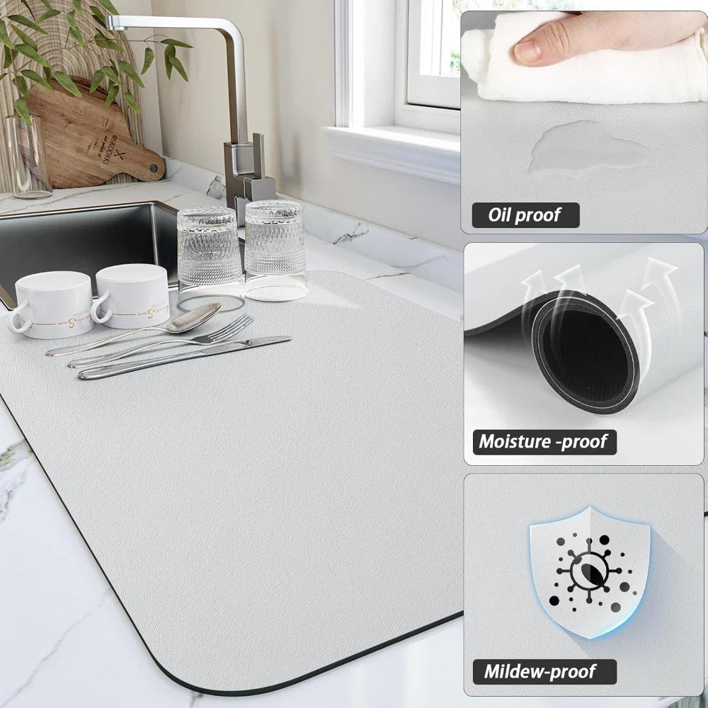 Absorbent Kitchen Counter Drying Mat