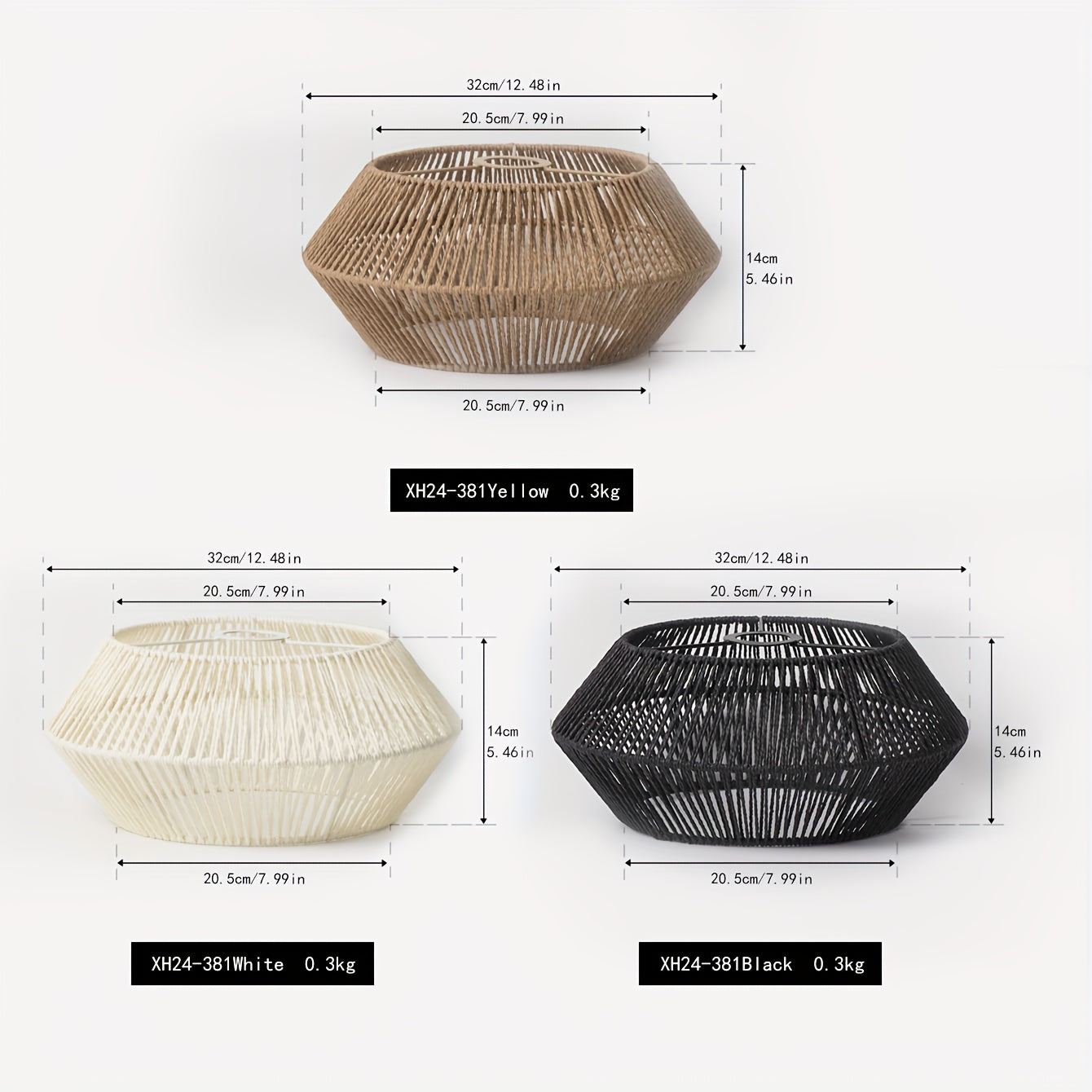 Paper Rope Pendant Light Shade