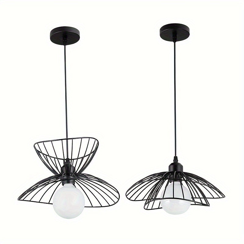 Retro Adjustable Black Pendant Light
