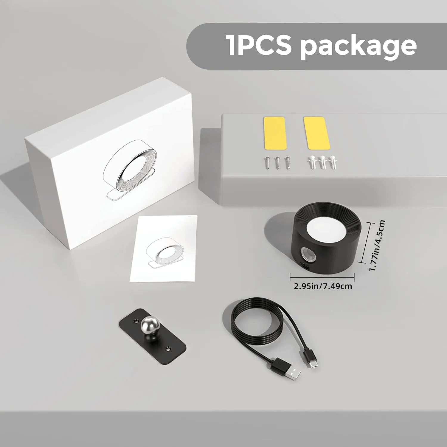 Rechargeable Cordless LED Wall Light