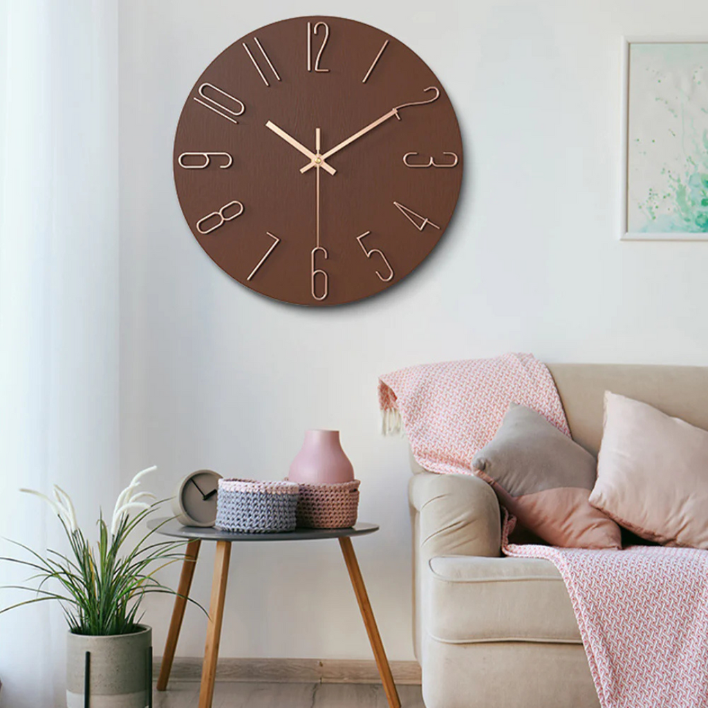 Noble Minimalist Gold Wall Clock