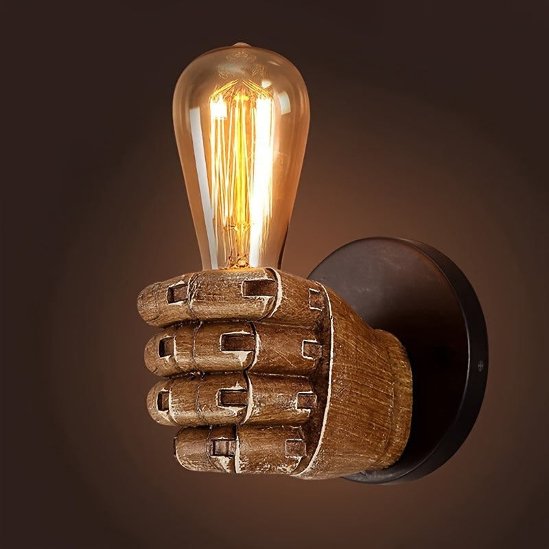 Industrial Resin Hand Wall Lamp