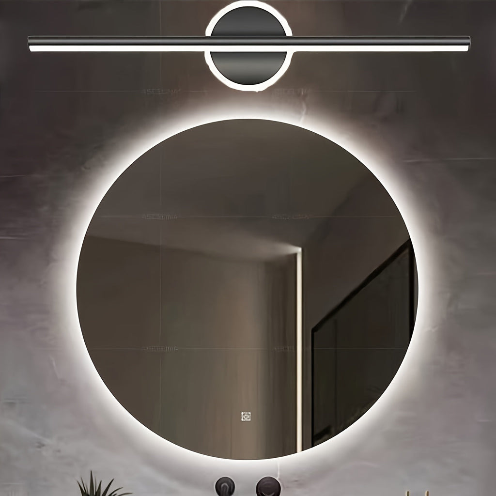 Luxe Black & Gold Mirror Wall Light