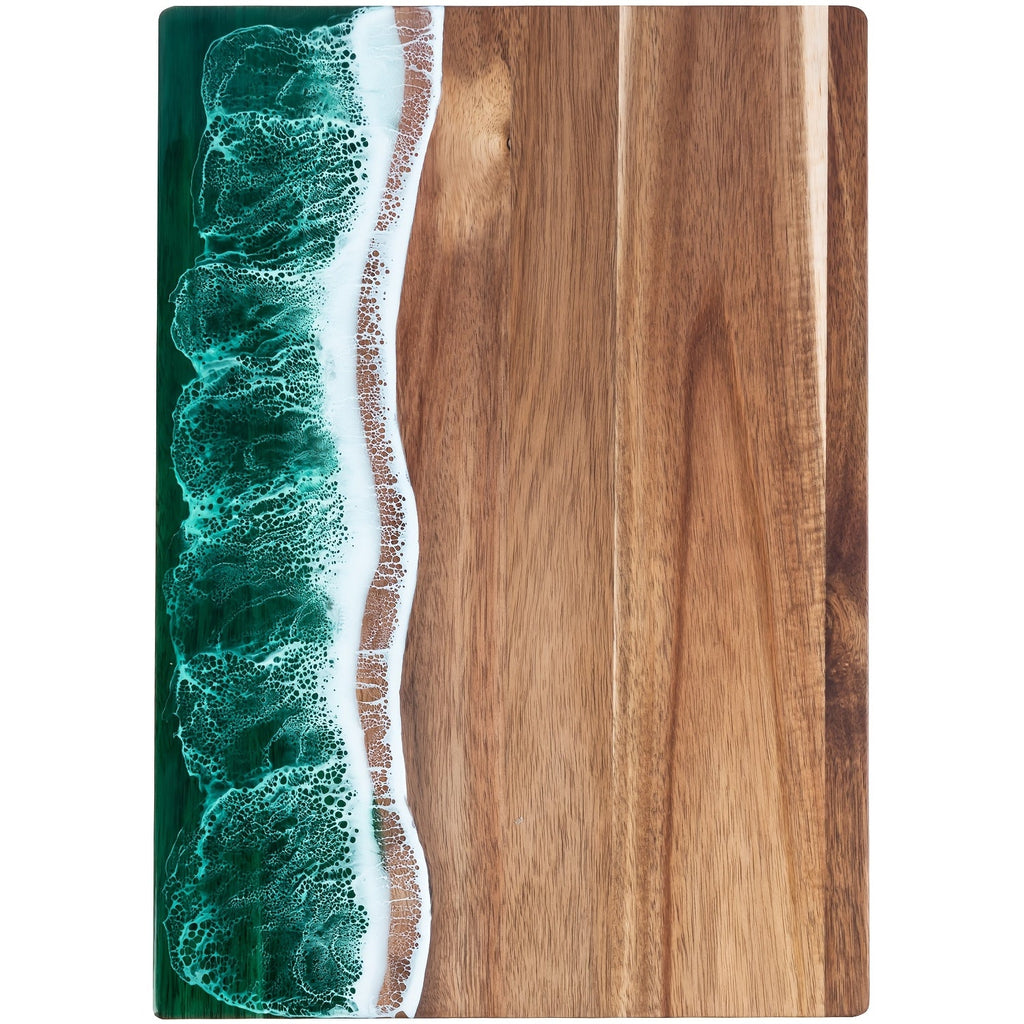 Wave Resin Acacia Wood Serving Board