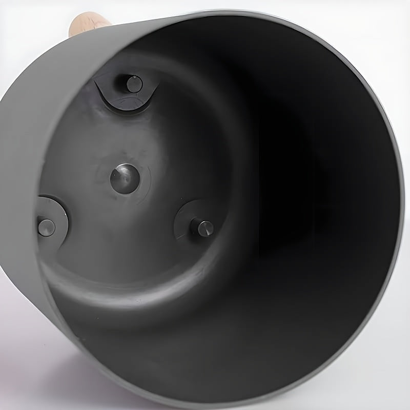 Round Planter Pot with Wooden Legs