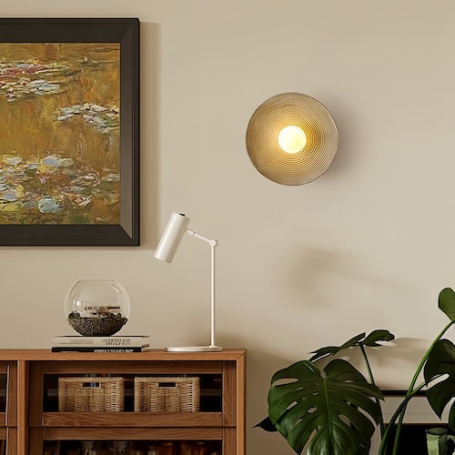 Rustic Wood LED Wall Sconce