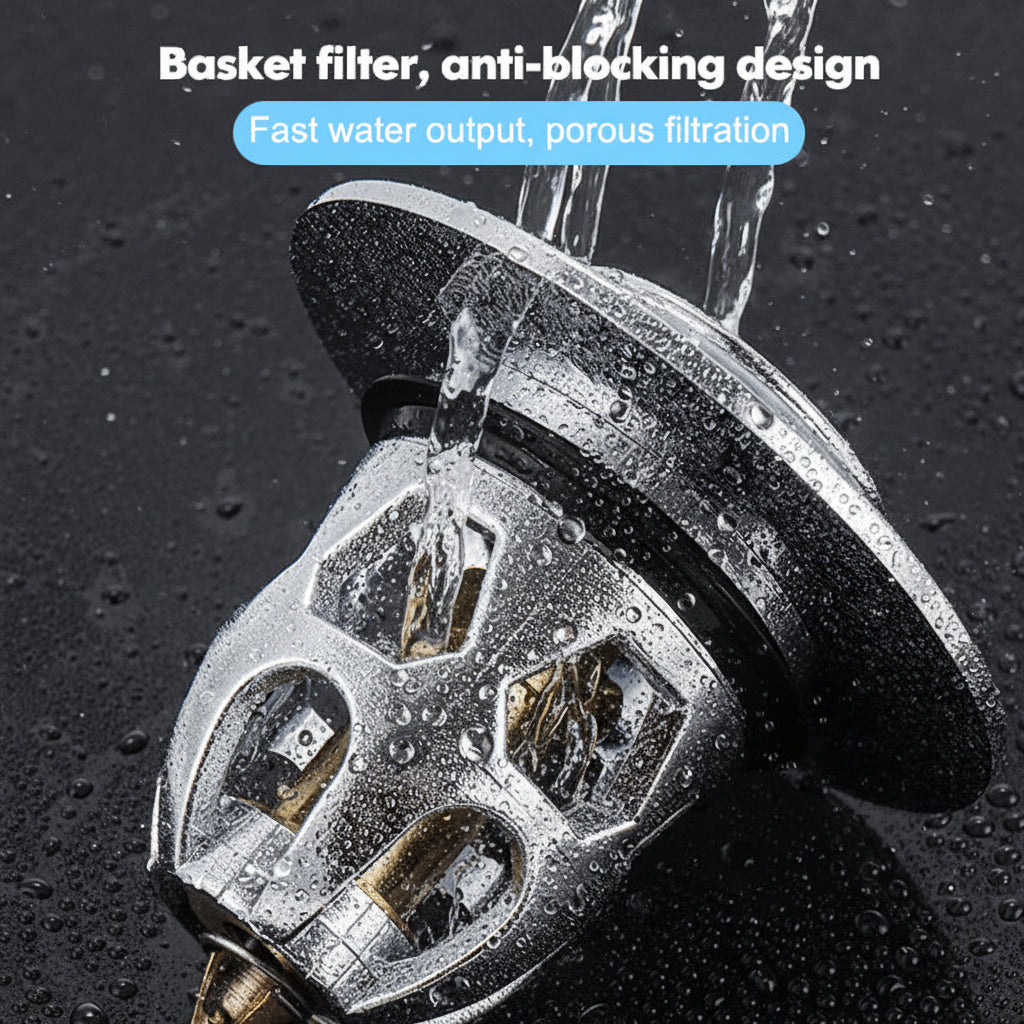 Stainless Anti Clog Pop Up Sink Stopper