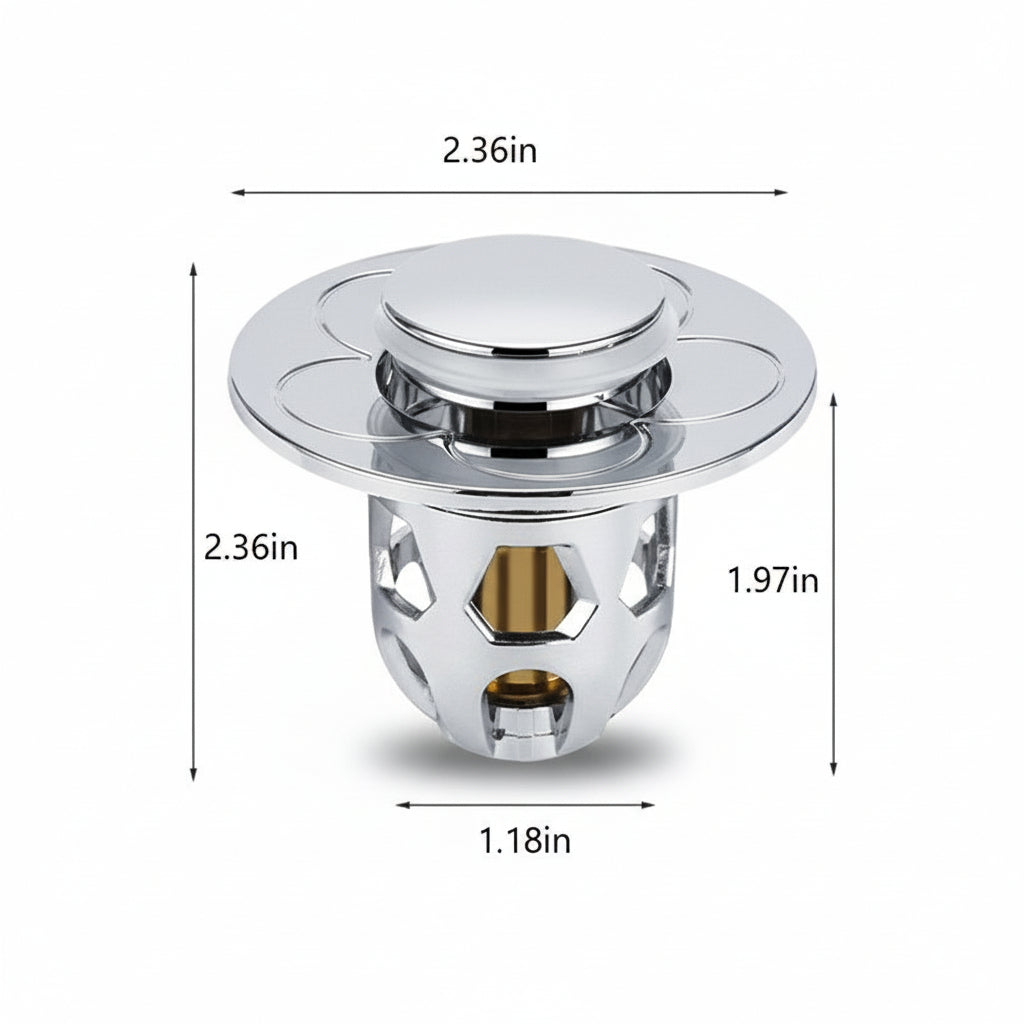 Stainless Anti Clog Pop Up Sink Stopper