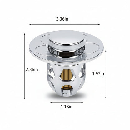 Stainless Anti Clog Pop Up Sink Stopper