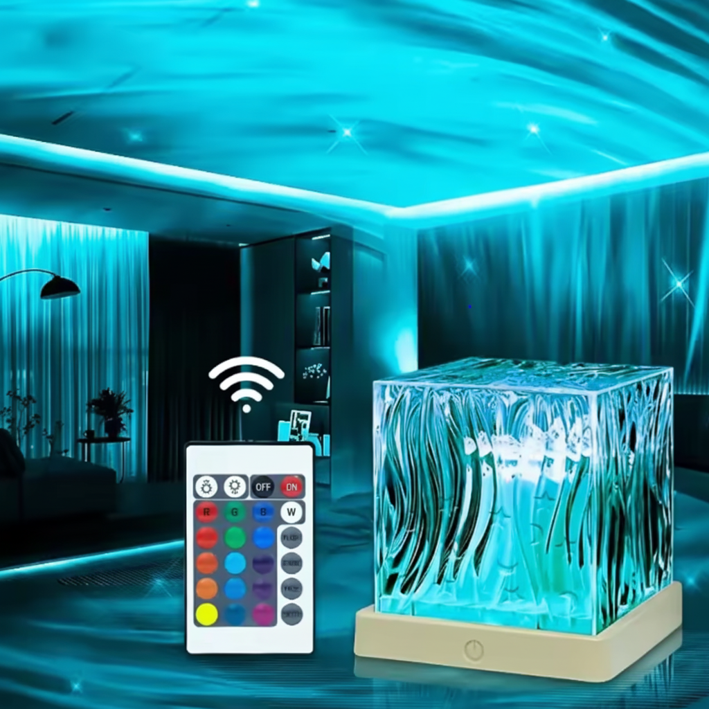 RGB Crystal LED Projector Night Light