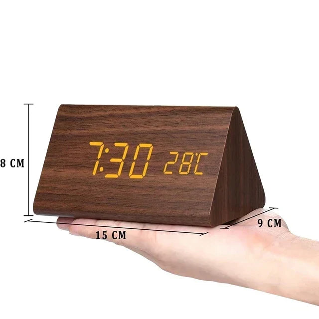 Voice-Controlled Wooden Smart Alarm Clock