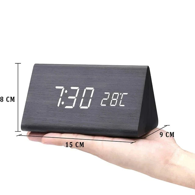 Voice-Controlled Wooden Smart Alarm Clock