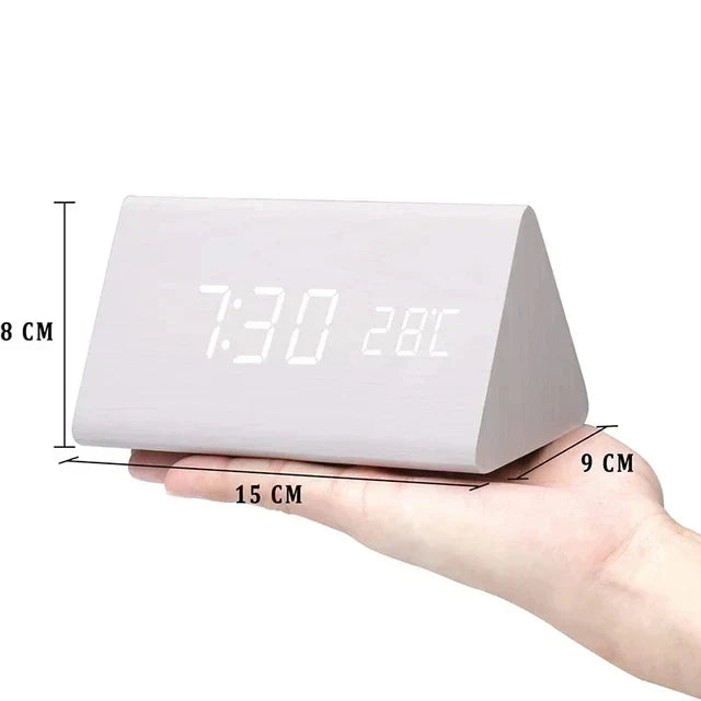 Voice-Controlled Wooden Smart Alarm Clock