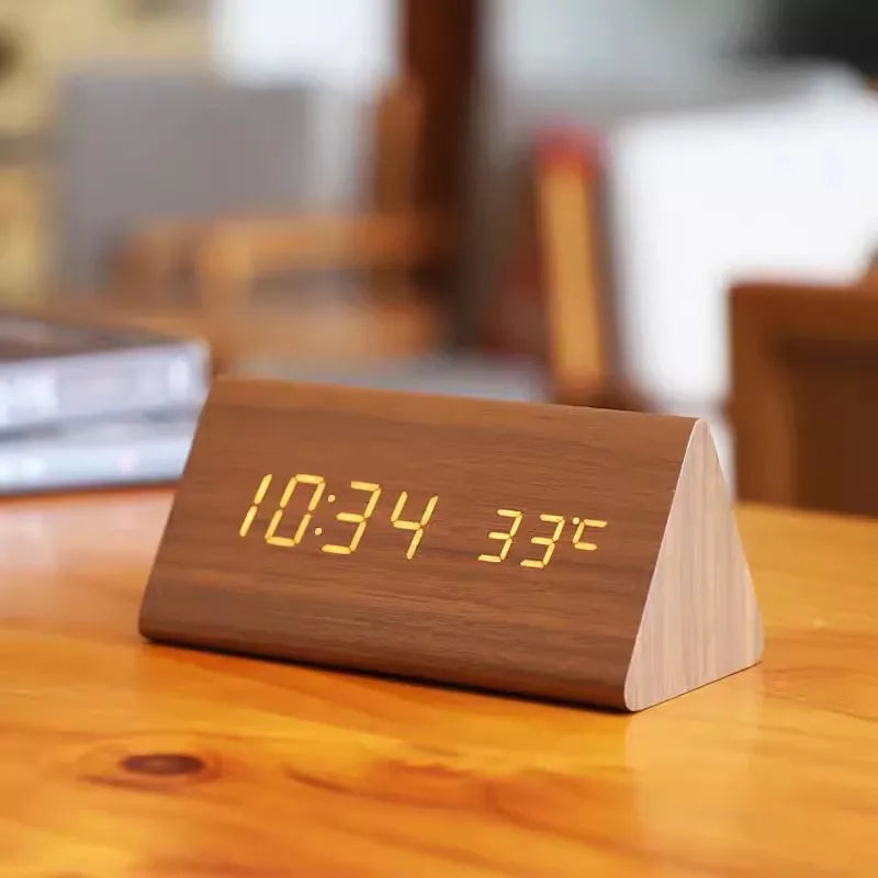 Voice-Controlled Wooden Smart Alarm Clock