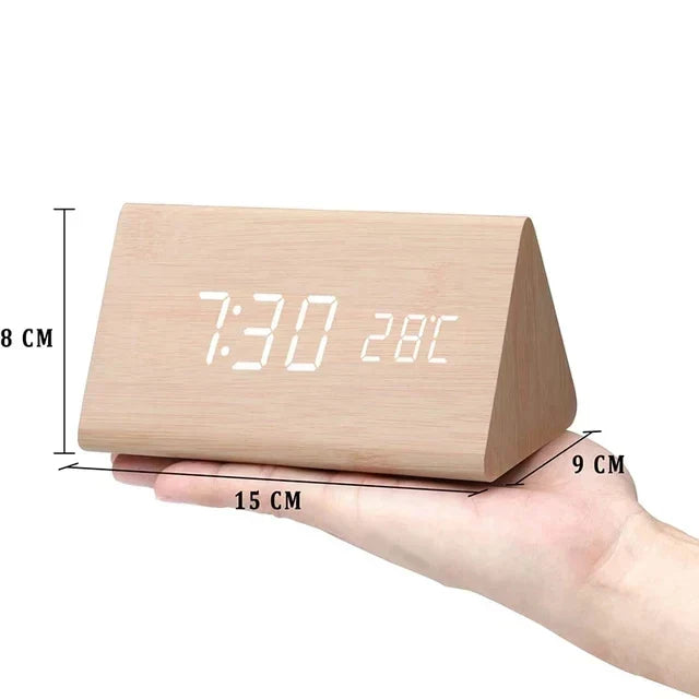 Voice-Controlled Wooden Smart Alarm Clock