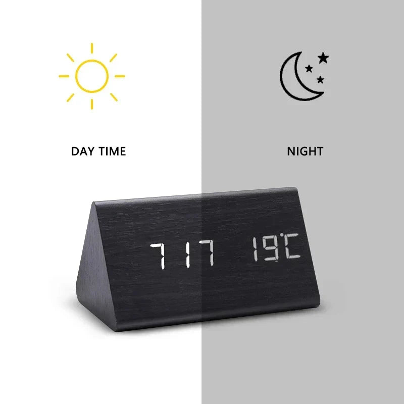Voice-Controlled Wooden Smart Alarm Clock