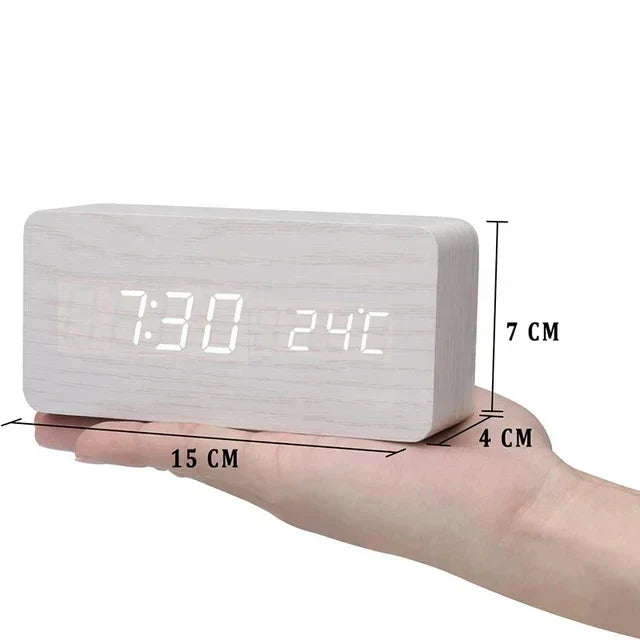 Voice-Controlled Wooden Smart Alarm Clock