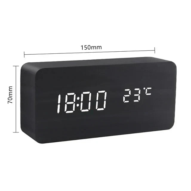 Voice-Controlled Wooden Smart Alarm Clock