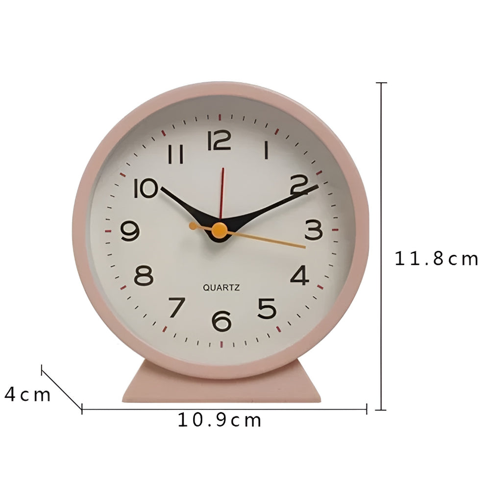 Vintage Silent Quartz Table Clock