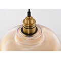 LumiVibe Ribbed Glass Pendant