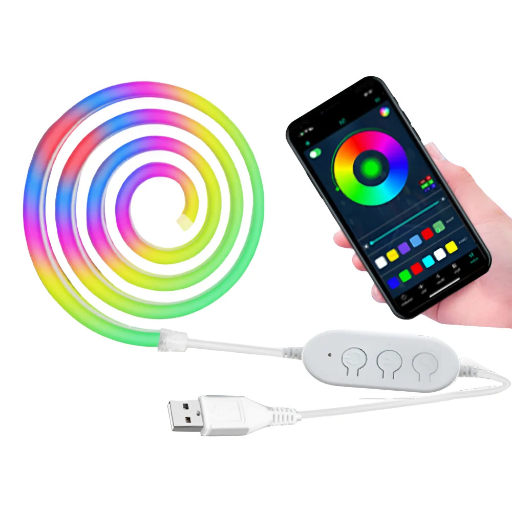 Neon RGB LED Strip Rope Lights