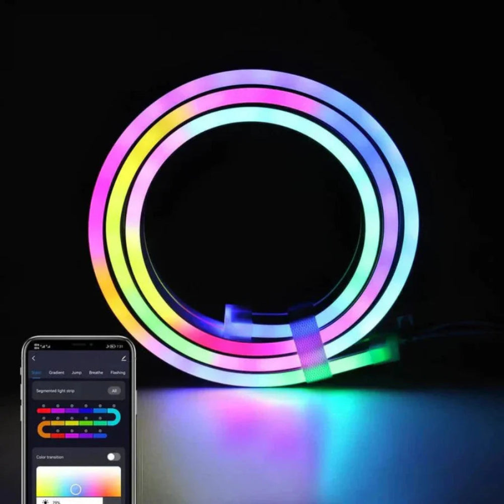 App Controlled Color Changing LED Strip Lights Neon Rope Design 2