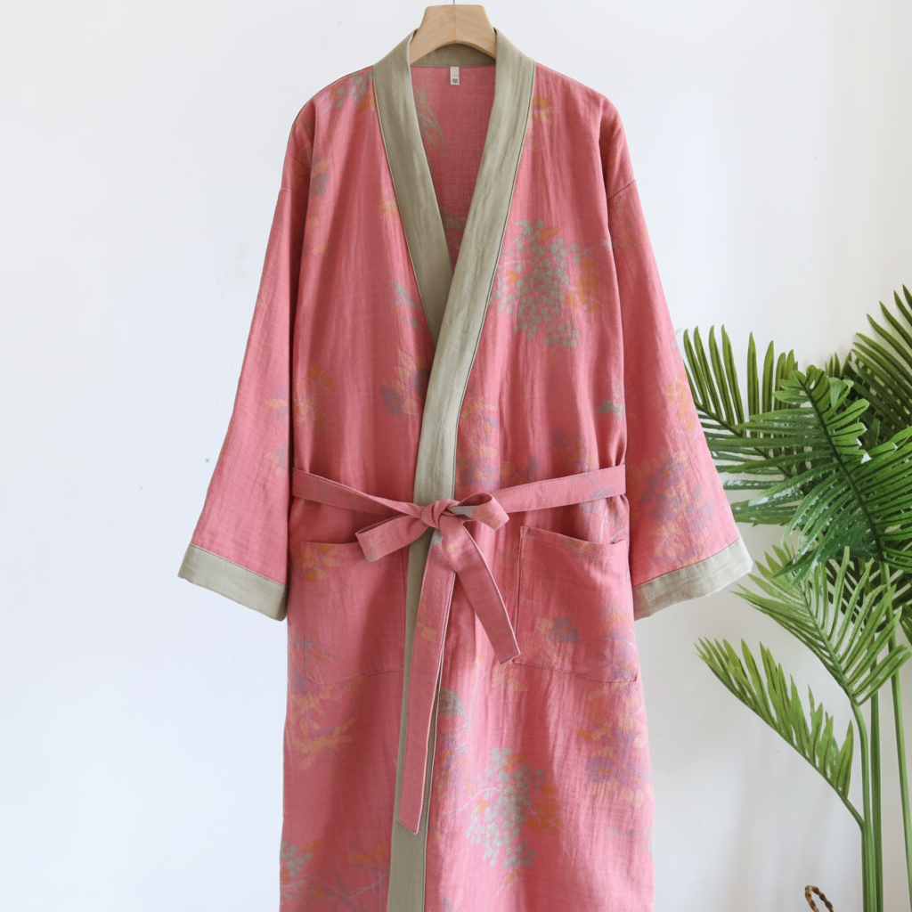 Lightweight Waffle Quick Dry Bathrobe