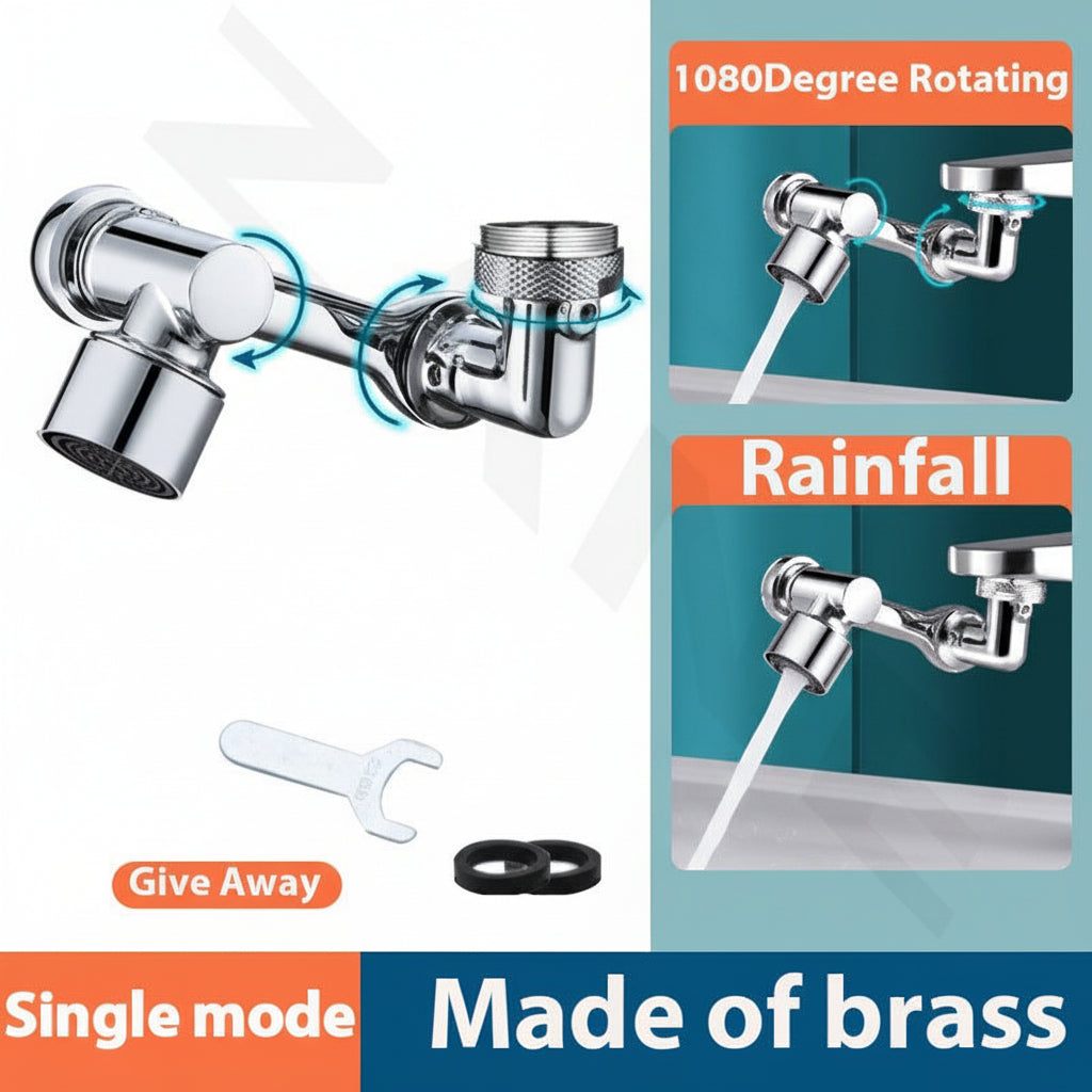Rotating Splash Filter Faucet Extender