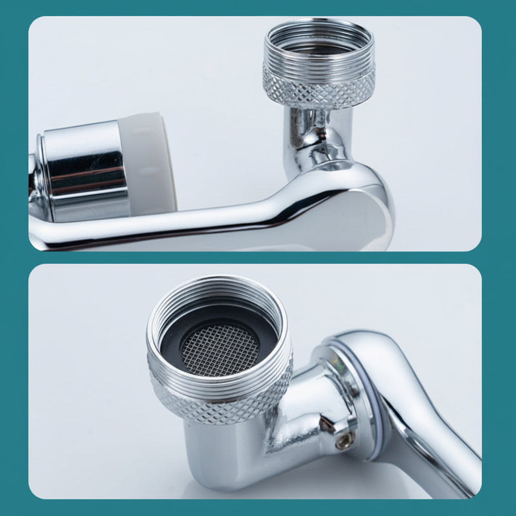Rotating Splash Filter Faucet Extender