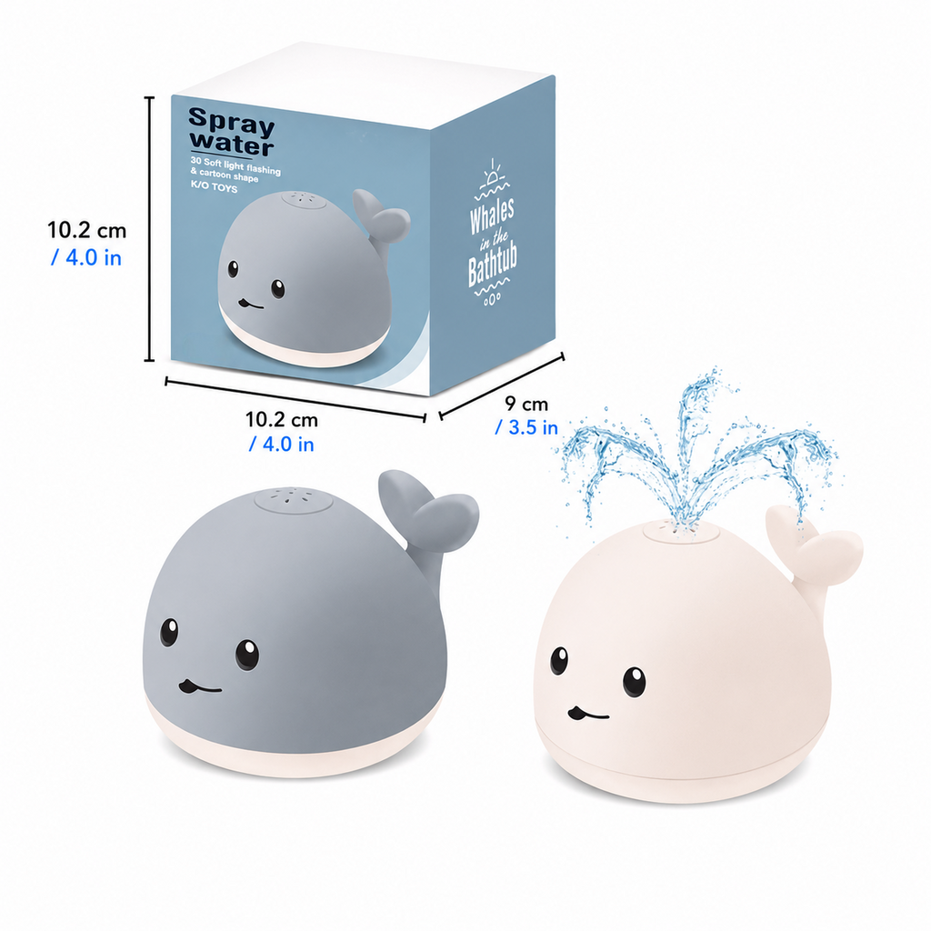 Whale Spinner Water Sprinkler Bath Toy