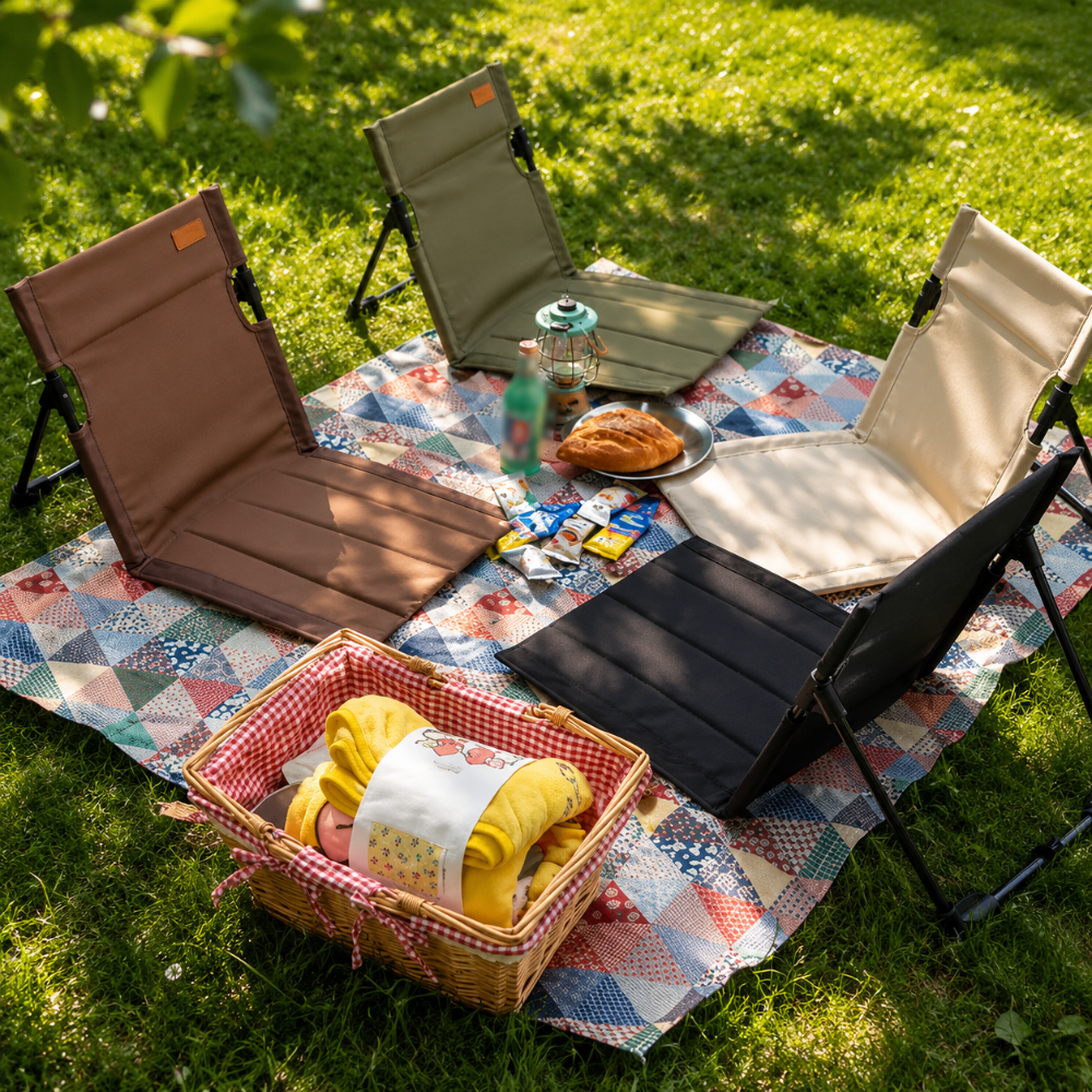 Foldable Reclining Beach Lounge Chair