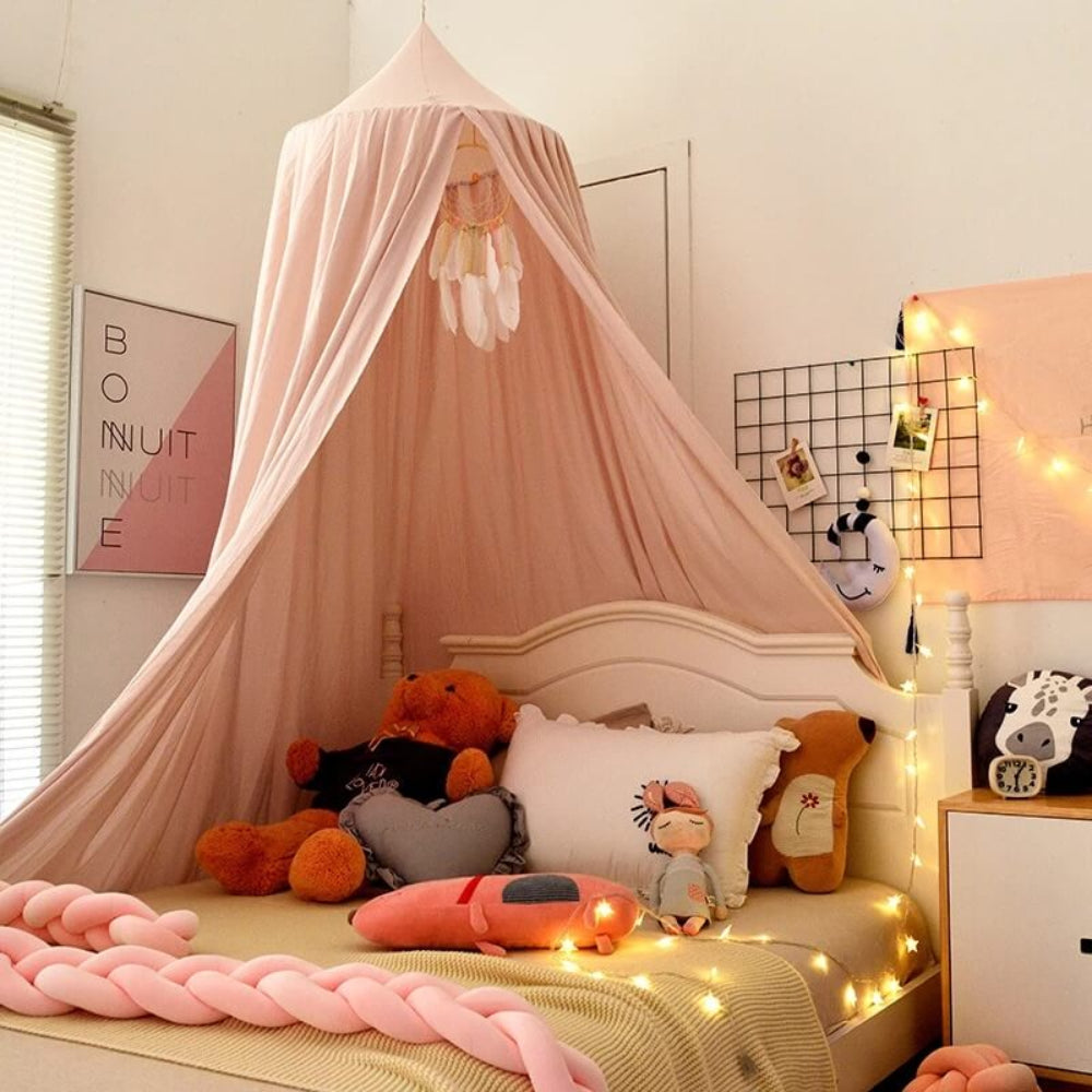 Bed Canopy for Kids Room Soft Hanging Decor Lightweight Fabric 0