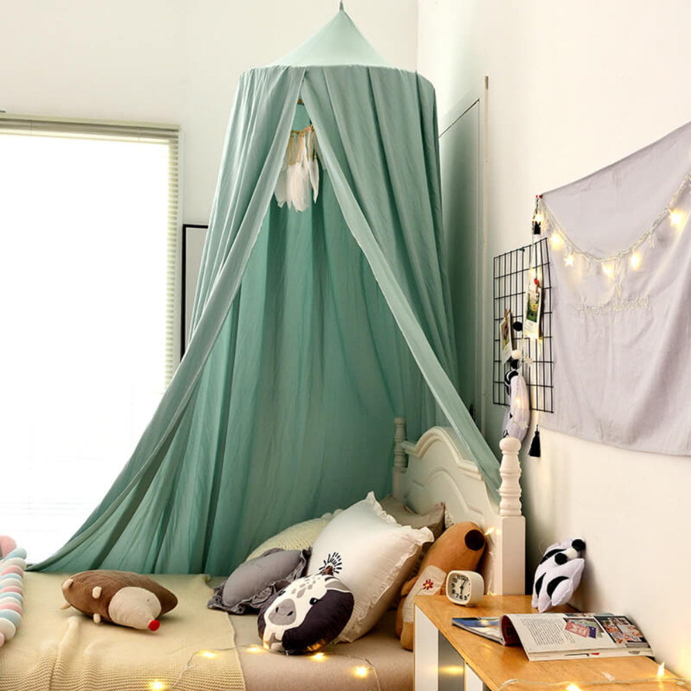 Bed Canopy for Kids Room Soft Hanging Decor Lightweight Fabric 2