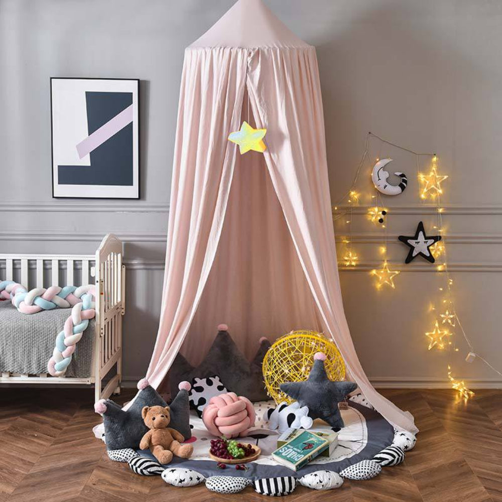 Bed Canopy for Kids Room Soft Hanging Decor Lightweight Fabric 4