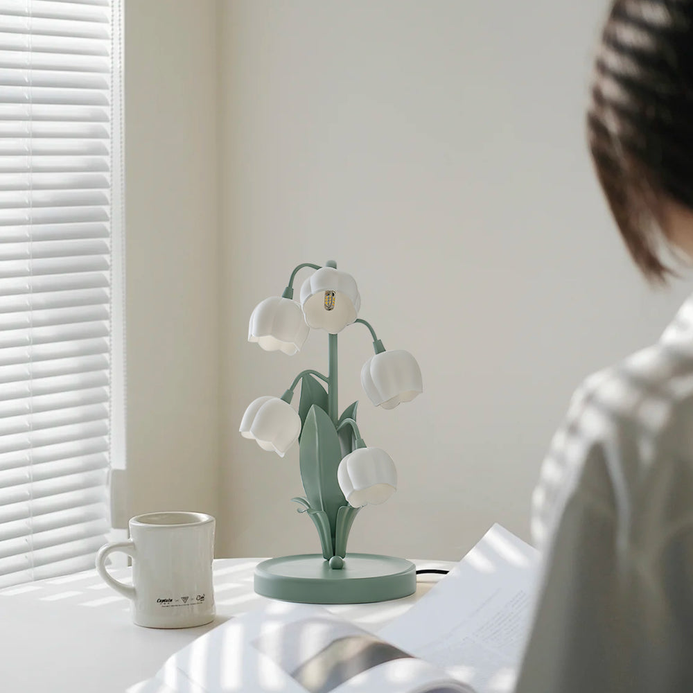 Bell Orchid Floral Table Lamp