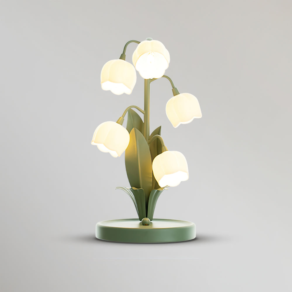 Bell Orchid Floral Table Lamp