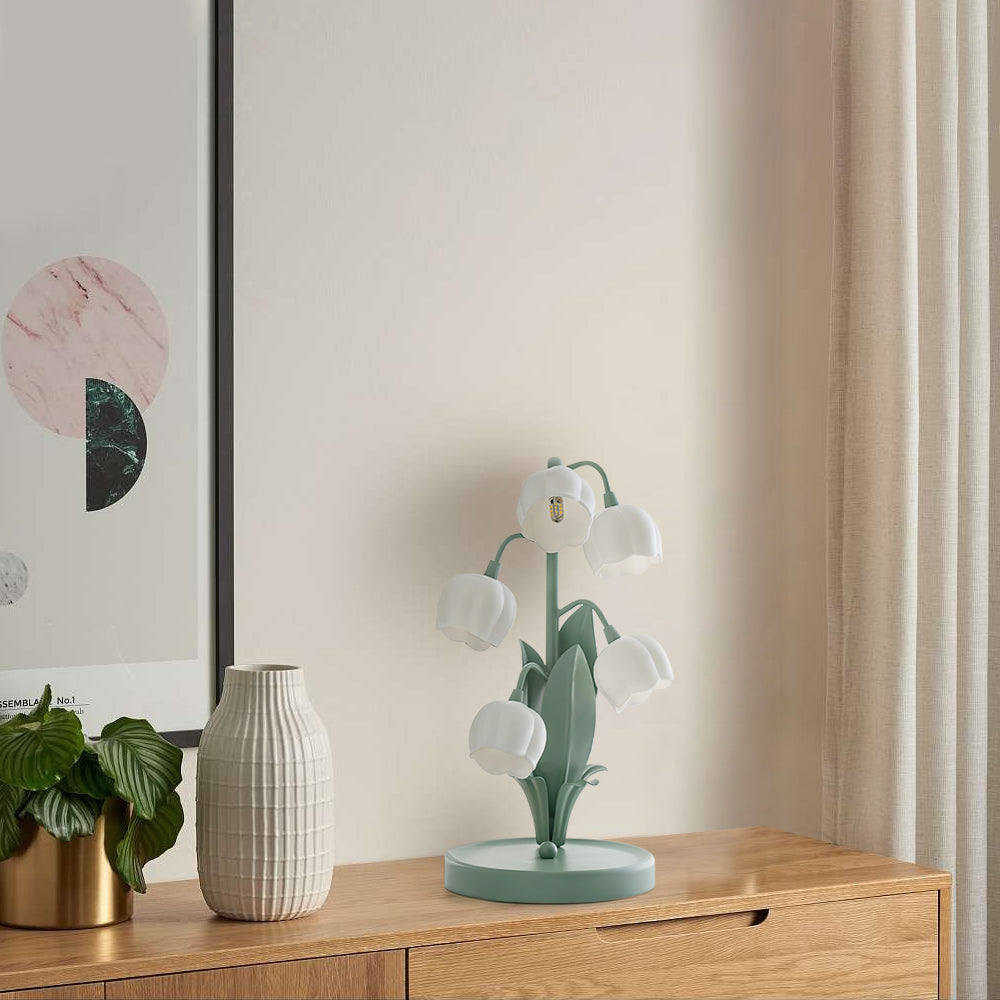 Bell Orchid Floral Table Lamp