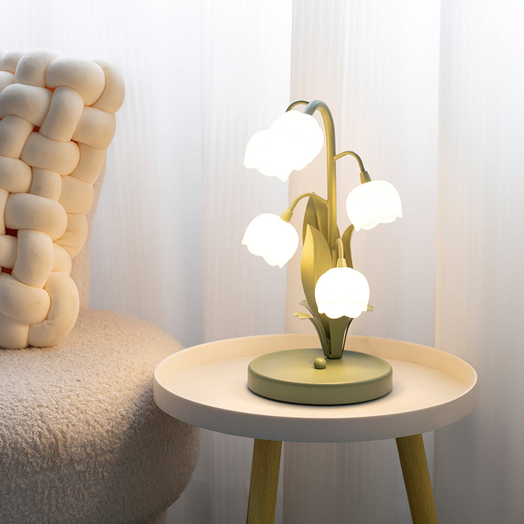 Bell Orchid Floral Table Lamp