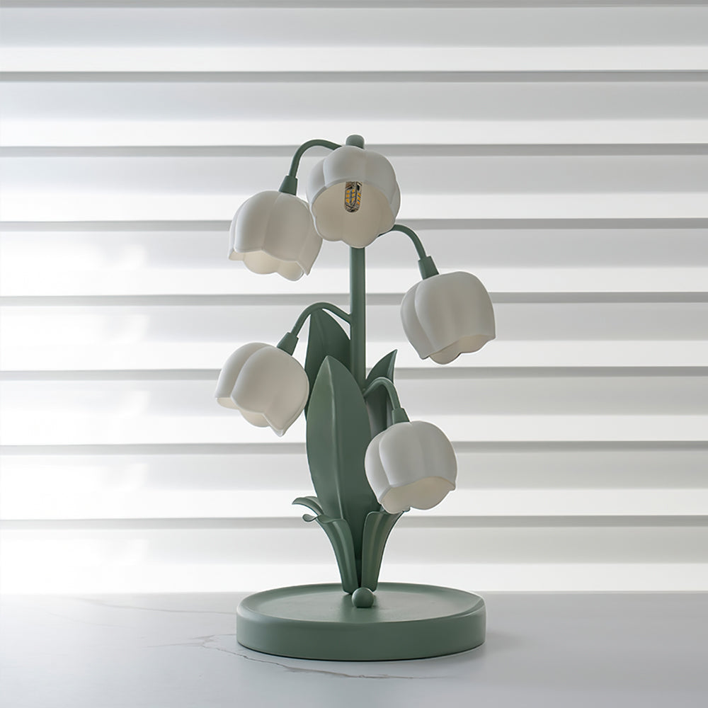 Bell Orchid Floral Table Lamp