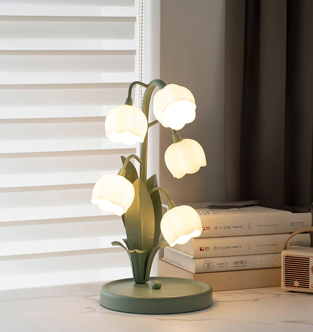 Bell Orchid Floral Table Lamp