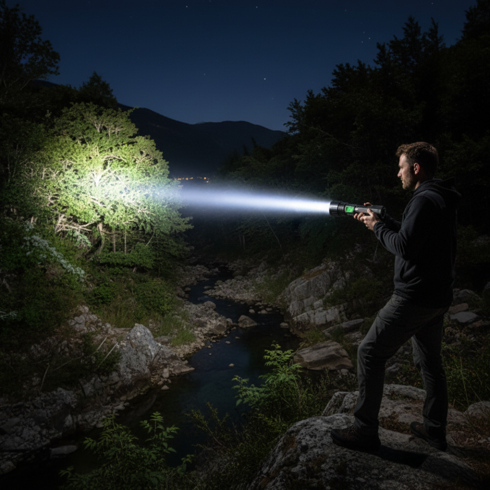 Brightest Rechargeable Flashlight 100000 Lumens LED Tactical Torch 1