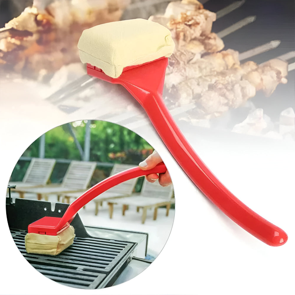 Grill Cleaning Brush Steam Scrub Tool Long Handle Design - Image 2