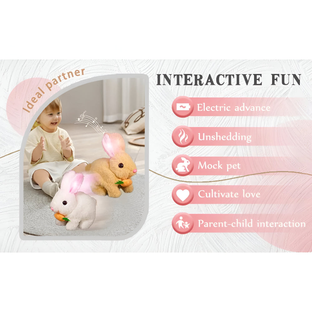 Lifelike Sitting Bunny Figurine Decor
