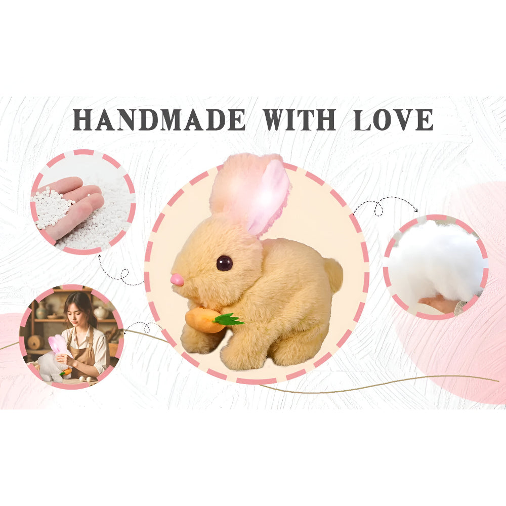 Lifelike Sitting Bunny Figurine Decor